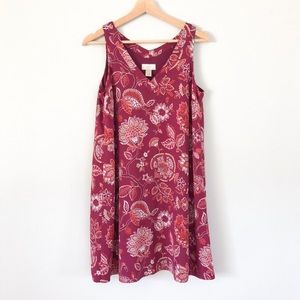 Loft Floral Swing Dress
